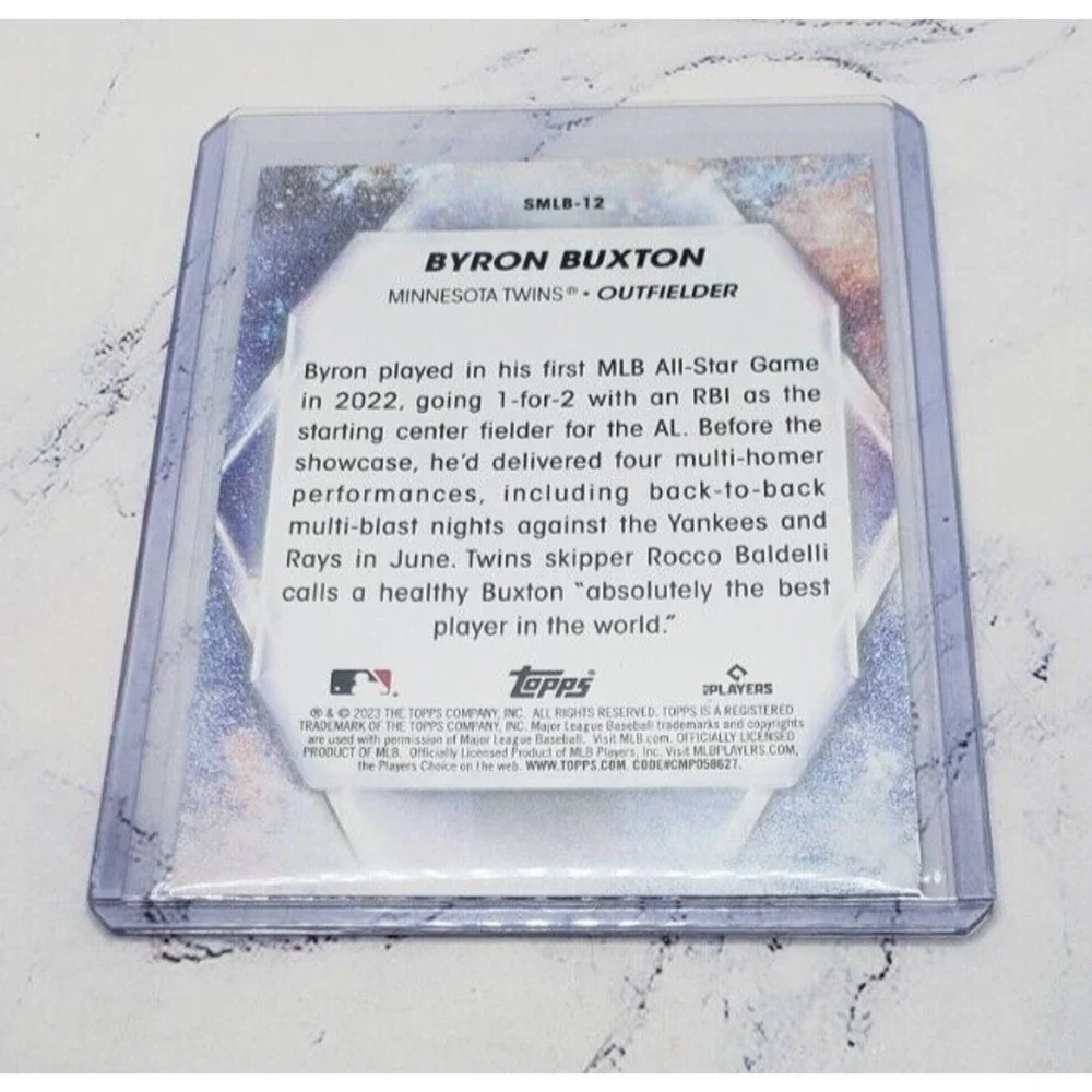 2023 Topps Series 1 Stars Of MLB #SMLB-12 Byron Buxton Minnesota Twins